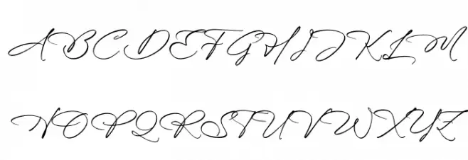 Blissfuly Magnotia DEMO VERSION फ़ॉन्ट अपरकेस