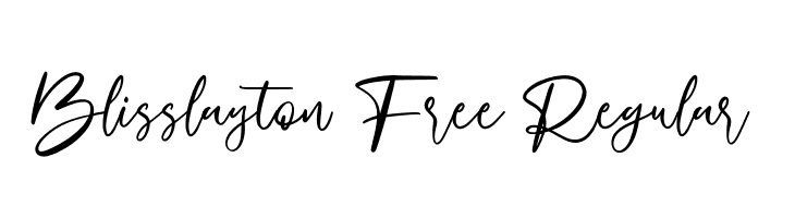 Blisslayton Free Regular  フリーフォントのダウンロード
