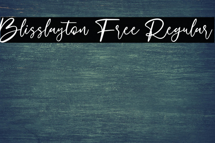 Blisslayton Free Regular Example 2
