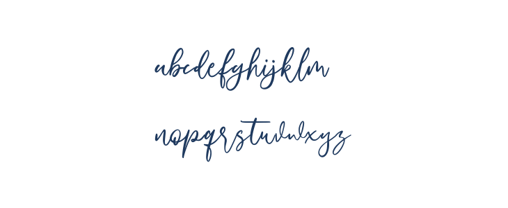 Blisslayton Free Regular Lowercase