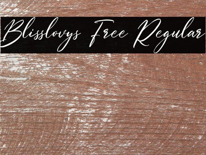 Blisslovys Free Regular Example 2