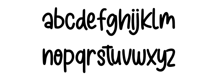 Blisstrapy Free Regular Font LOWERCASE
