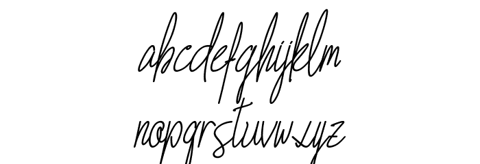 Blista Rade Slant Demo Font LOWERCASE