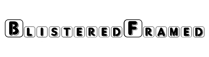 BlisteredFramed  font caratteri gratis