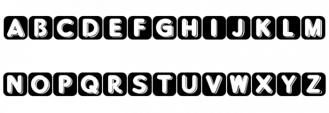 BlisteredReverse Schriftart Groß