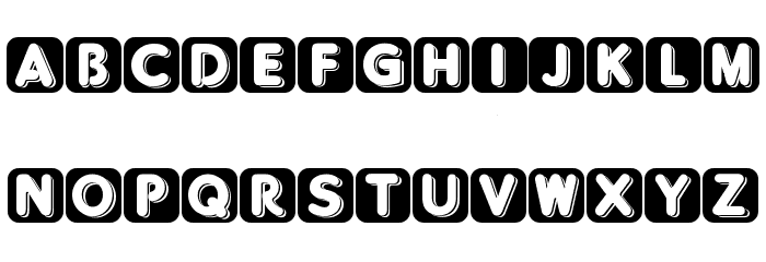 BlisteredReverse Font LOWERCASE