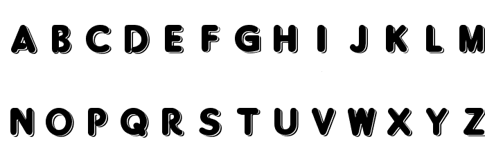 Blistered Font LOWERCASE