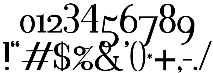 Blithedale Serif Fuentes OTROS CHARS