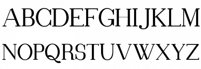 Blithedale Serif フォント 大文字