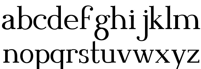 Blithedale Serif Fuentes MINÚSCULAS