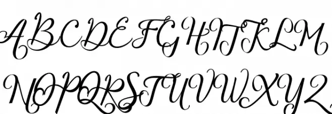 Blithen-Regular Schriftart Groß
