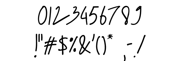 BlittarRainRegular Font OTHER CHARS