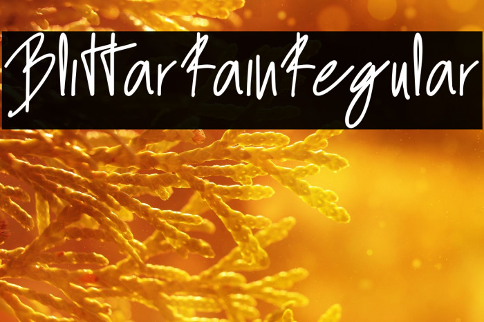 BlittarRainRegular Example 1
