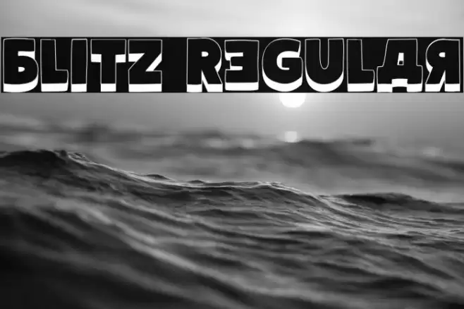 Blitz Regular Font examples