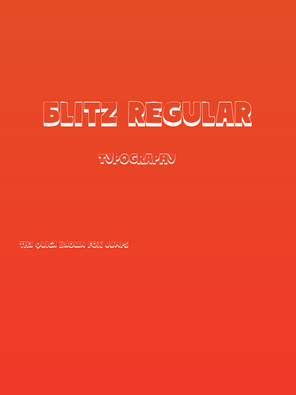 Blitz Regular Poster