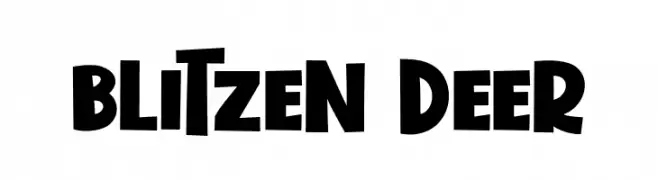 Blitzen Deer  フリーフォントのダウンロード