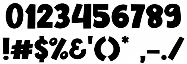 Blitzen Deer Font OTHER CHARS