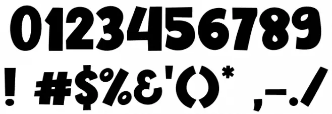 Blitzen Deer Font OTHER CHARS