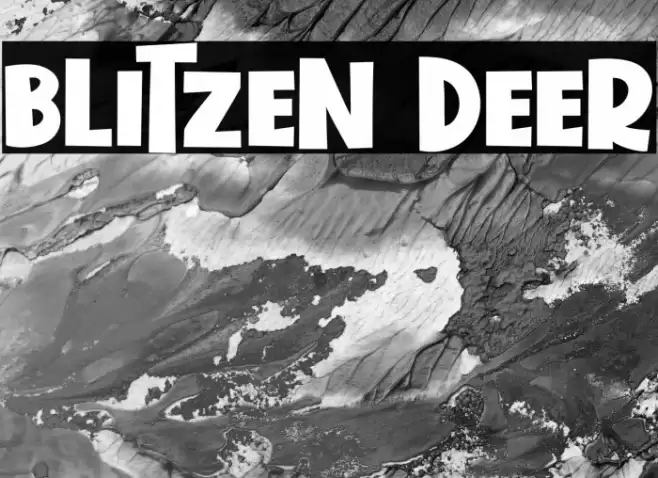 Blitzen Deer Font examples