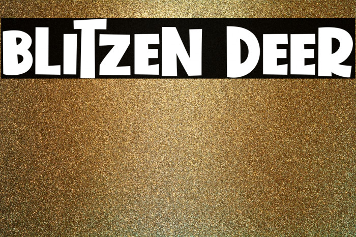 Blitzen Deer Font examples