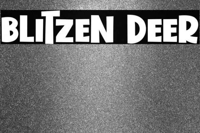 Blitzen Deer Font examples