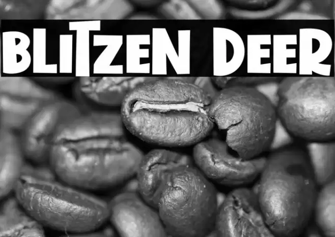 Blitzen Deer Font examples