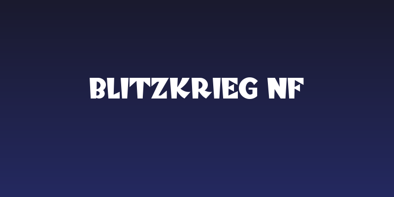 Blitzkrieg NF Social Header