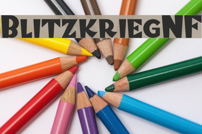 BlitzkriegNF Font examples
