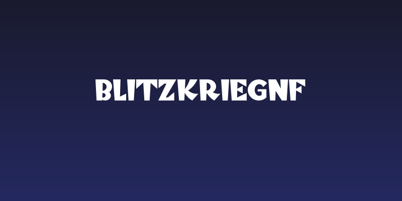 BlitzkriegNF Social Header