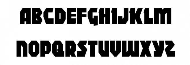 Blitzstrike Condensed フォント 大文字
