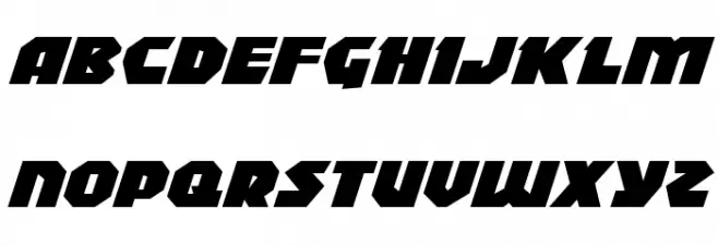 Blitzstrike Expanded Italic Fonte MAIÚSCULAS