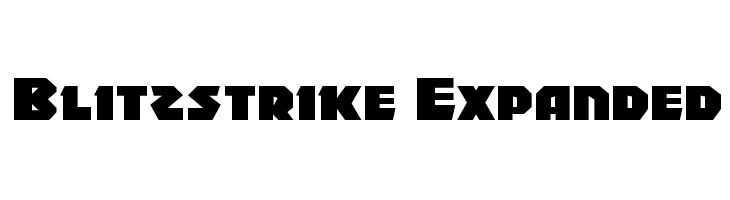 Blitzstrike Expanded  baixar fontes gratis