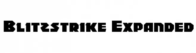 Blitzstrike Expanded  font caratteri gratis