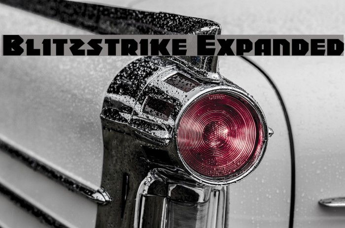 Blitzstrike Expanded Font examples