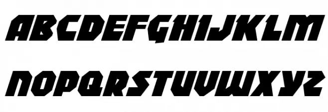 Blitzstrike Italic خط أحرف كبيرة