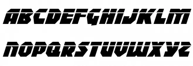 Blitzstrike Laser Italic Fonte MAIÚSCULAS