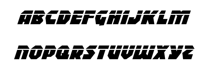 Blitzstrike Laser Italic Font LOWERCASE