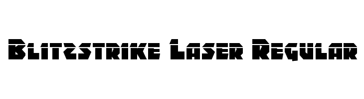 Blitzstrike Laser Regular  免费字体下载