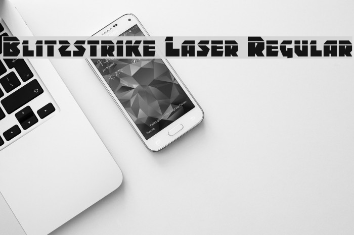 Blitzstrike Laser Regular Font examples