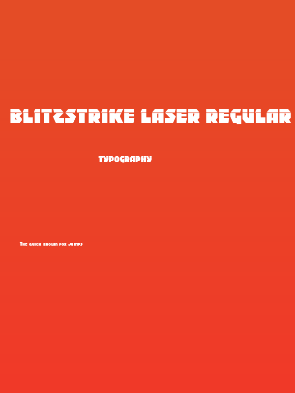 Blitzstrike Laser Regular Poster