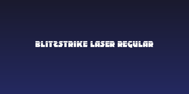 Blitzstrike Laser Regular Social Header