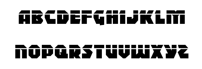 Blitzstrike Laser Regular Font LOWERCASE