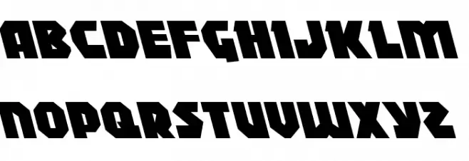 Blitzstrike Leftalic Polices MAJUSCULES