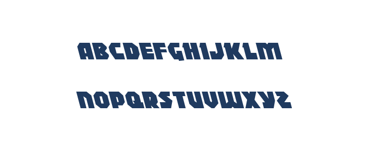 Blitzstrike Leftalic Lowercase
