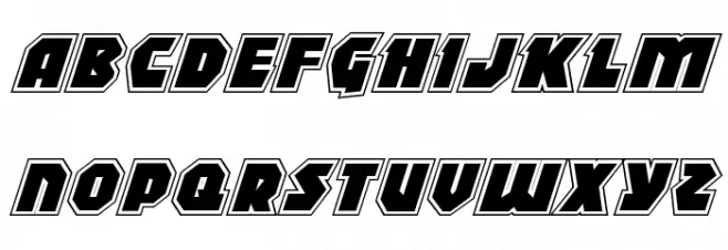 Blitzstrike Pro Italic Polices MAJUSCULES
