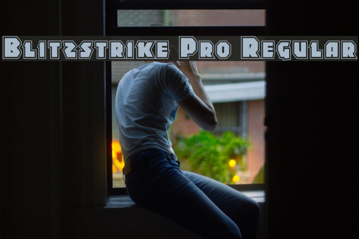 Blitzstrike Pro Regular Font examples