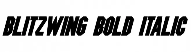 Blitzwing Bold Italic  Fuentes Gratis Descargar