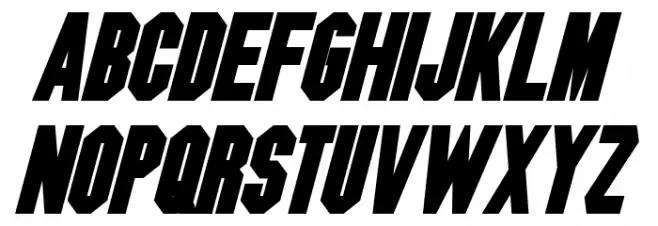 Blitzwing Bold Italic Шрифта ВЕРХНИЙ