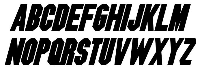 Blitzwing Bold Italic Font LOWERCASE