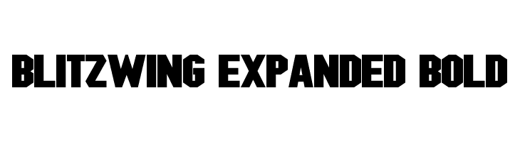 Blitzwing Expanded Bold  Скачать бесплатные шрифты